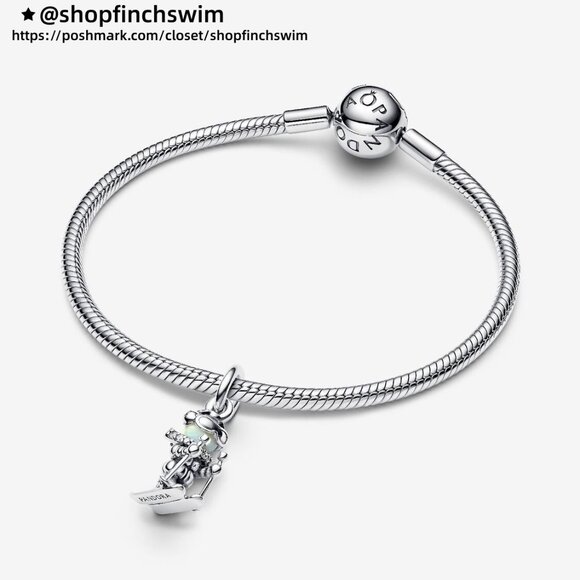 Pandora Skier Dangle Charm - Picture 3 of 5